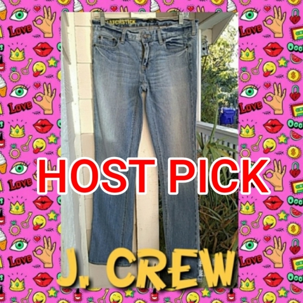J. CREW MATCH STICK STRETCH JEANS SIZE 28 SHORT